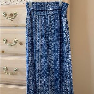 Blue Maxi Skirt